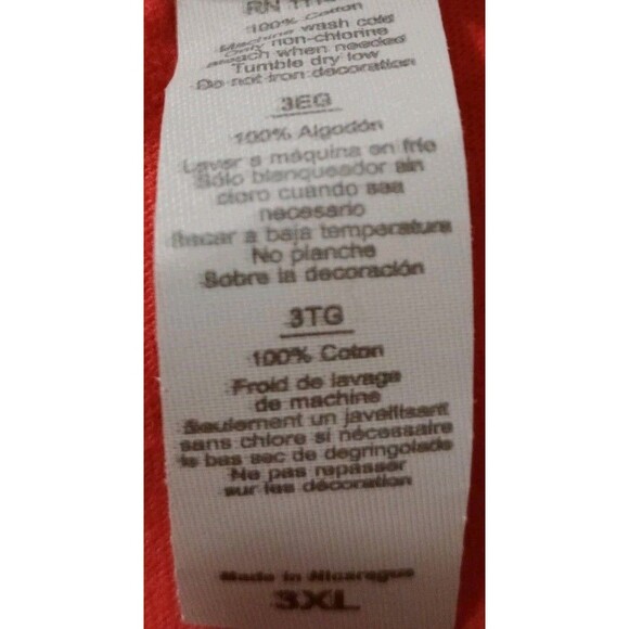 Cute Women's Christmas Handmade Red T-Shirt Sz 3XL "Peace Love Christmas" - Picture 6 of 6